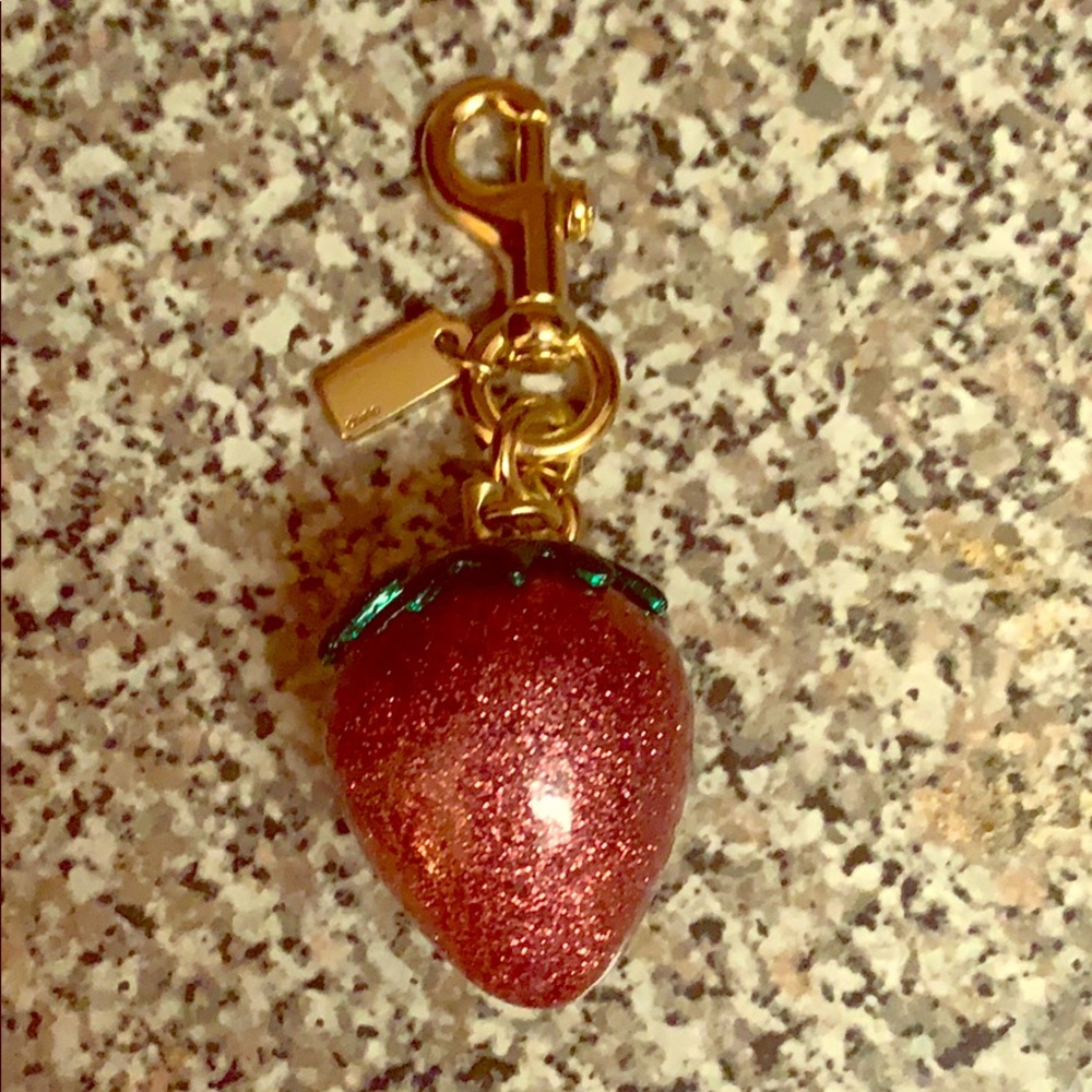 Coach strawberry purse charm/key chain